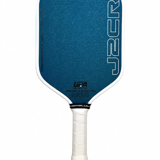 Honolulu J2CR Crystal Blue - 6.0" Extended Handle Pickleball Paddle